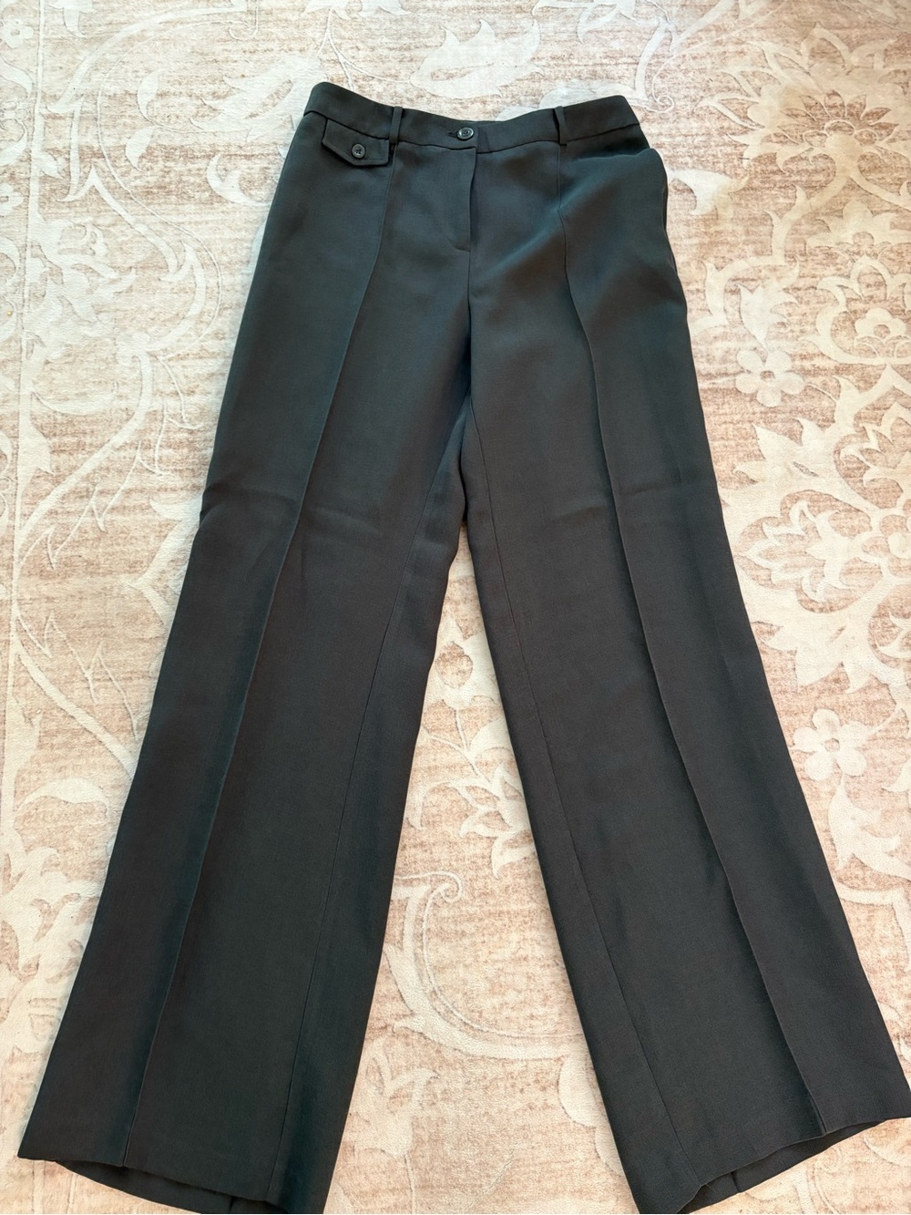 New York & Company Black High-Waist Wide-Leg Trousers Size 6 Tall